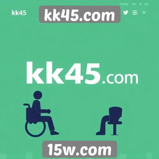 Acessibilidade e design do site kk45.com analisados